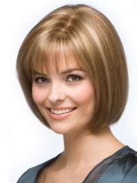 Chin Length Bob Wig Blonde Bobs Lace Front Wigs Synthetic Hair