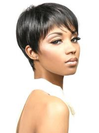Synthetic Hair Wigs Boycuts Cropped Synthetic Hair Wigs For Black Women