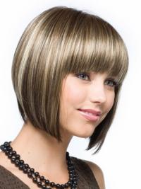Synthetic Bob Wigs Brown Bobs Straight Capless Synthtic Wigs