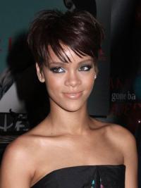 Capless Wigs Popular Trendy Celebrity Wigs Boycuts Cropped 6 Inches Online Rihanna Style Straight Sexy Capless Wig
