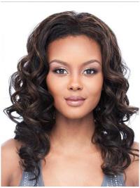 Medium Brown Human Hair Wigs Shoulder Length Wavy Great Half Wig Styles For Natural Hair