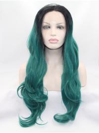 Long Best Wavy Wig Flexibility Wavy Layered Colorful Wigs Lace Front