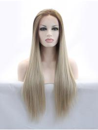 Long Straight Wigs Popular Long Natural Looking Lace Front Wigs Without Bangs