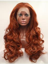 Long Curly Wig 27 Inches Colorful Lace Front Curly Wigs Without Bangs