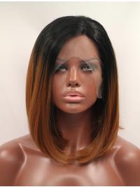 Short Bob Wigs Synthetic 12 Inches Colorful Quality Lace Front Wigs
