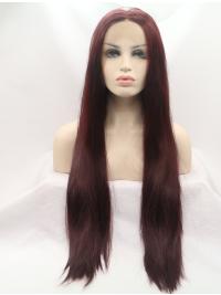 Long Straight Wigs Want Without Bangs Synthetic Fashionable Male Lace Front Wig