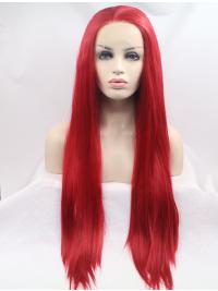 Long Straight Wig Without Bangs Synthetic Gorgeous Whole Lace Wigs
