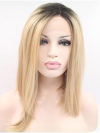 Straight Wig Synthetic Straight 12 Inches Beautiful Natural Looking Synthetic Lace Wigs
