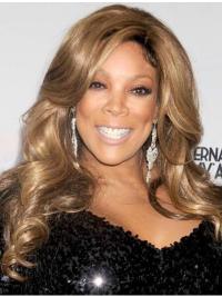 Long Curly Wigs Without Bangs Hairstyles Synthetic Curly 16 Inches Wendy Williams Wigs