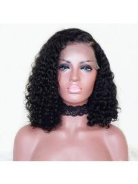 Human Hair Wigs Pre Plucked With Baby Hair Brazilian Remy Curly Short Human Hair Bob Wigs