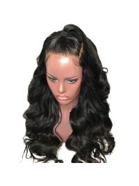 360 Lace Frontal Wig Wave Natural Color Brazilian Remy Hair Wigs