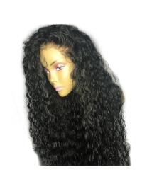 Curly Wigs Remy Hair Pre Plucked Hairline With Baby Hair Bleached Knots