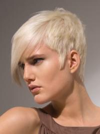Straight Short Wigs Capless Boycuts Young Fashion Short Straight Wigs For Women