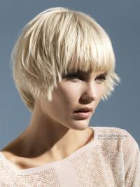 Short Straight Best Wigs Monofilament Boycuts Young Fashion Short Synthetic Wig
