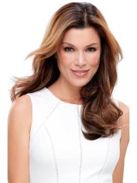 Wavy Remy Human Hair 18"(As Picture) Auburn Crown Topper From